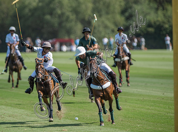 Polo action, 2025 Gold Cup quarter finals, Cowdray Park Polo Club