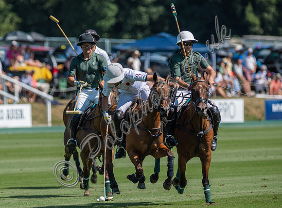 Polo action, 2025 Gold Cup quarter finals, Cowdray Park Polo Club