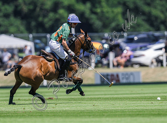 Polo action, 2025 Gold Cup quarter finals, Cowdray Park Polo Club
