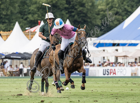 Polo action, 2025 Gold Cupsemi-final, Cowdray Park Polo Club