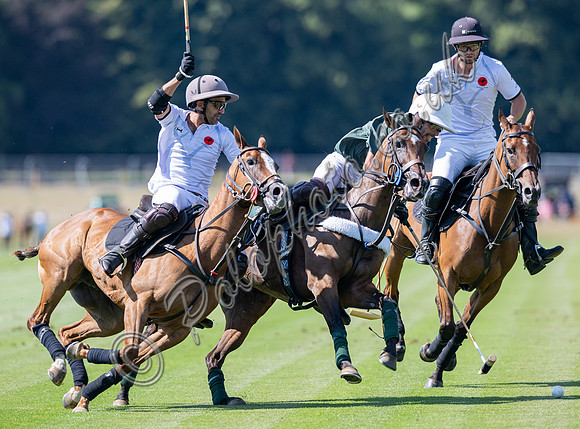 Polo action, 2025 Gold Cup quarter finals, Cowdray Park Polo Club