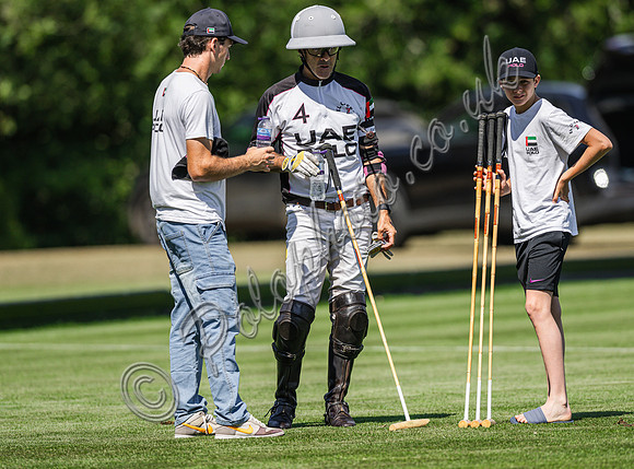 Polo action, 2025 Gold Cup quarter finals, Cowdray Park Polo Club