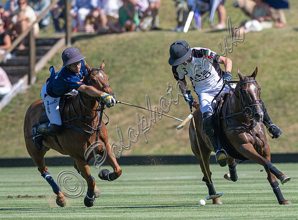 Polo action, 2025 Gold Cup quarter finals, Cowdray Park Polo Club