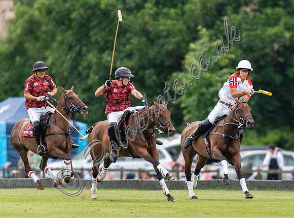 Polo action, Warwickshire Cup Final, Cirencester Park