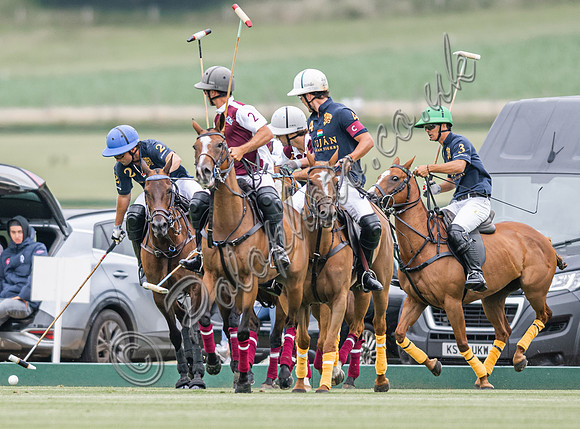 Polo action, 2025 Gold Cup, Cowdray Park Polo Club