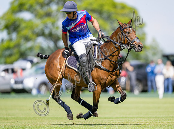 polo action from the Final of the Cirencester May Goal Tournament.