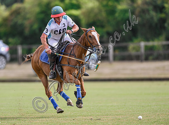 Polo action, Wichenford Bowl 2025 semi-final match, Beaufort Polo Club