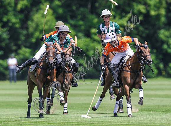 Polo action, 2025 Gold Cup, Cowdray Park Polo Club