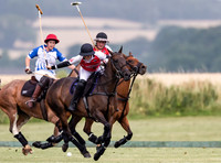Polo action, Ladies 18 Goal Tournament,  Cirencester Park