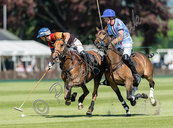 Polo action, 2022 May 4 Goal Spring Cup final, Cowdray Park Polo Club
