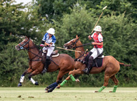 Polo action, Ladies 18 Goal Tournament,  Cirencester Park